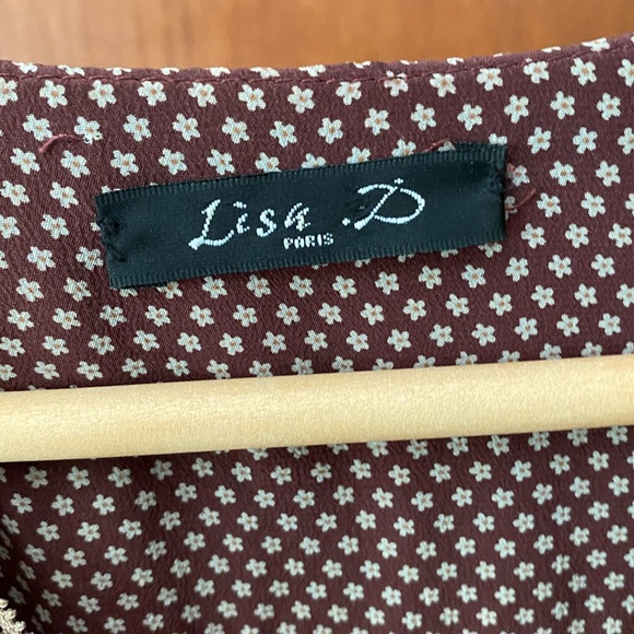 Lisa D soft 100% silk peasant dress - Picture 5 of 16